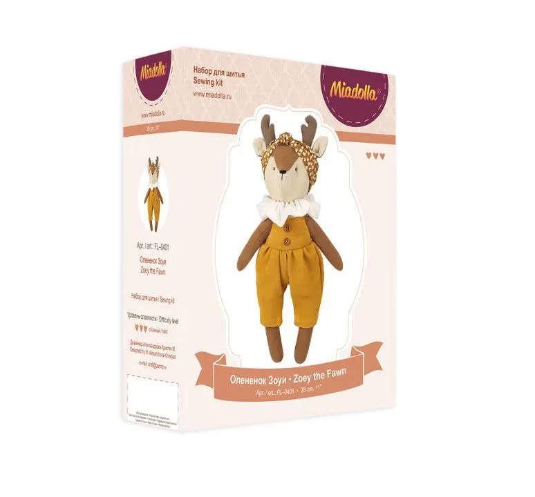Набор для шитья "Miadolla" FL-0401 Олененок Зоуи для кукол