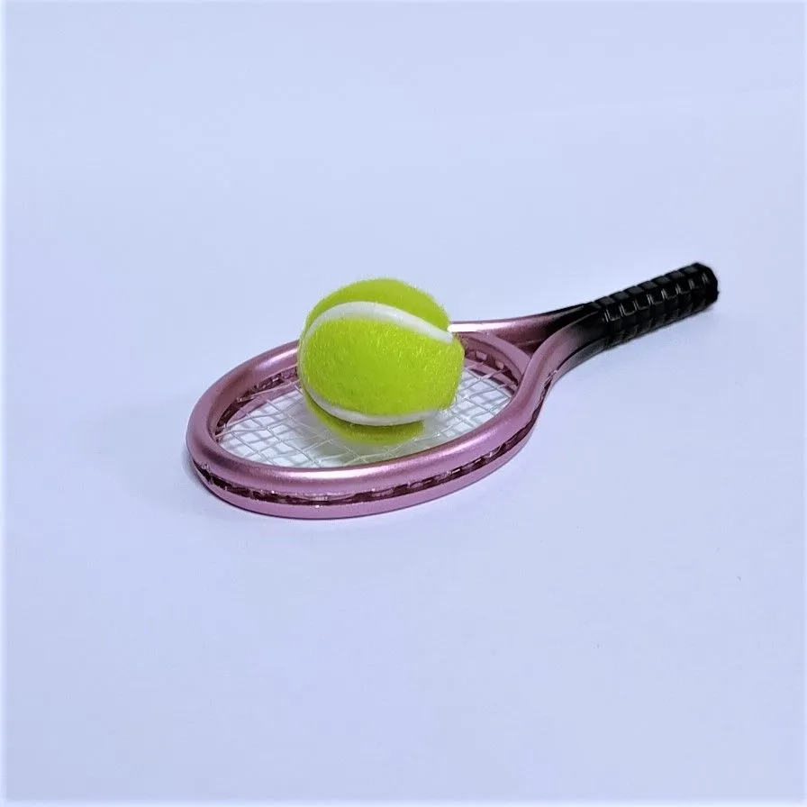 Набор ракетка и мяч цв.розовый 9см Р-008 для кукол | 1