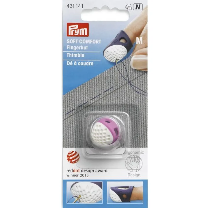 Наперсток Ergonomics PRYM р-р M цв.ярко-розовый 431141 для кукол