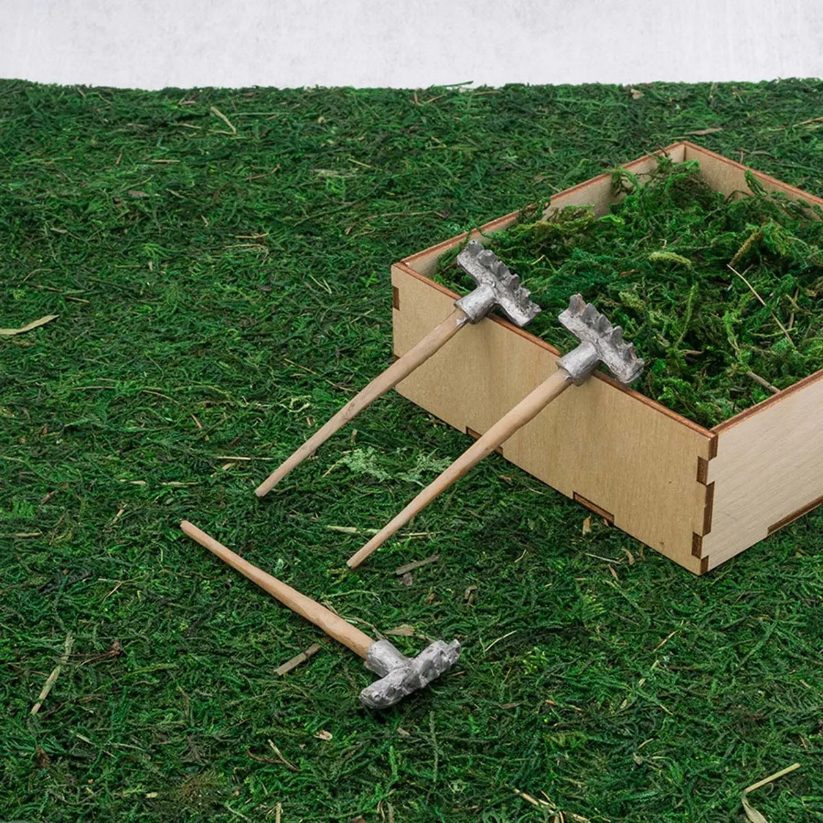 Набор граблей 3шт.  2,8*9,3см 7717657 для кукол | 2