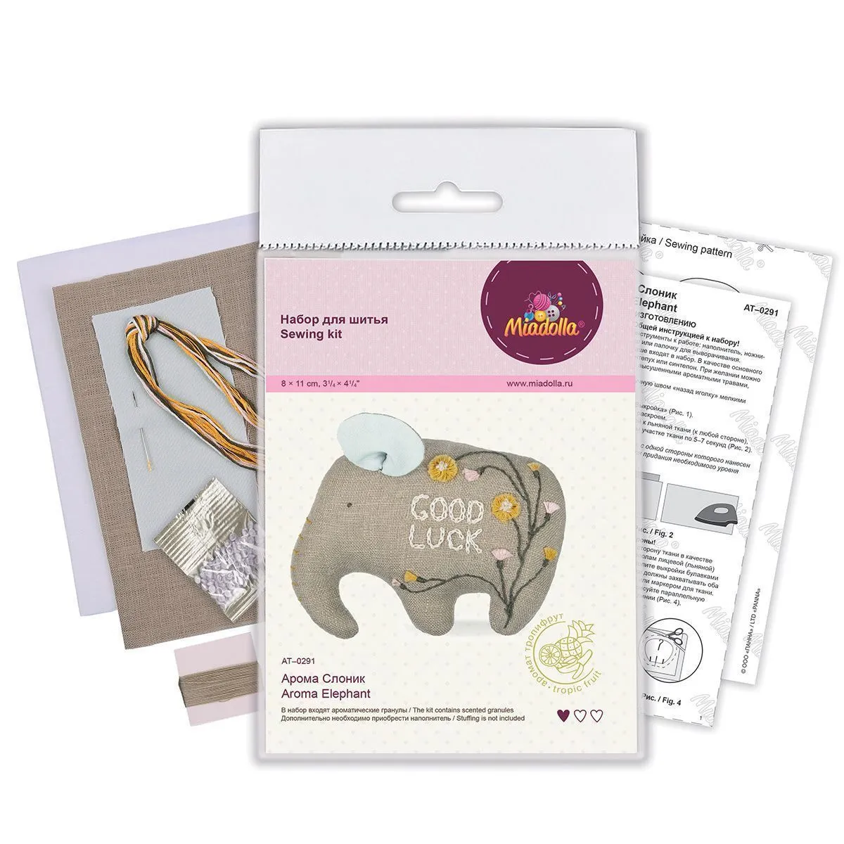Набор для шитья "Miadolla" AT-0291 Арома Слоник для кукол | 3