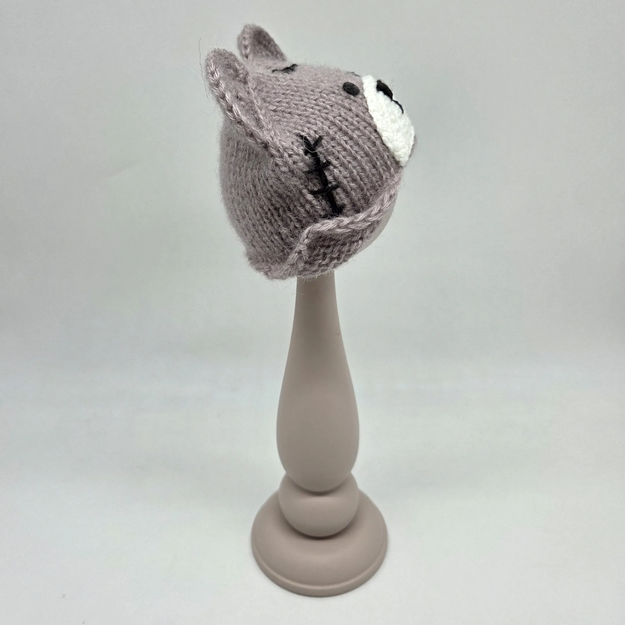 Шапочка-мишка ША-50 цв.лиловый (02), обхват 27см для кукол | 2