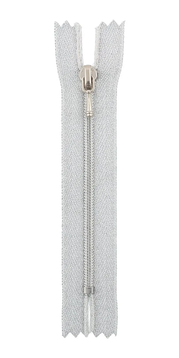 Молния-мини пластик 10см НЕразъёмная цв.серебро (№002) ZipD 3S для кукол | 1