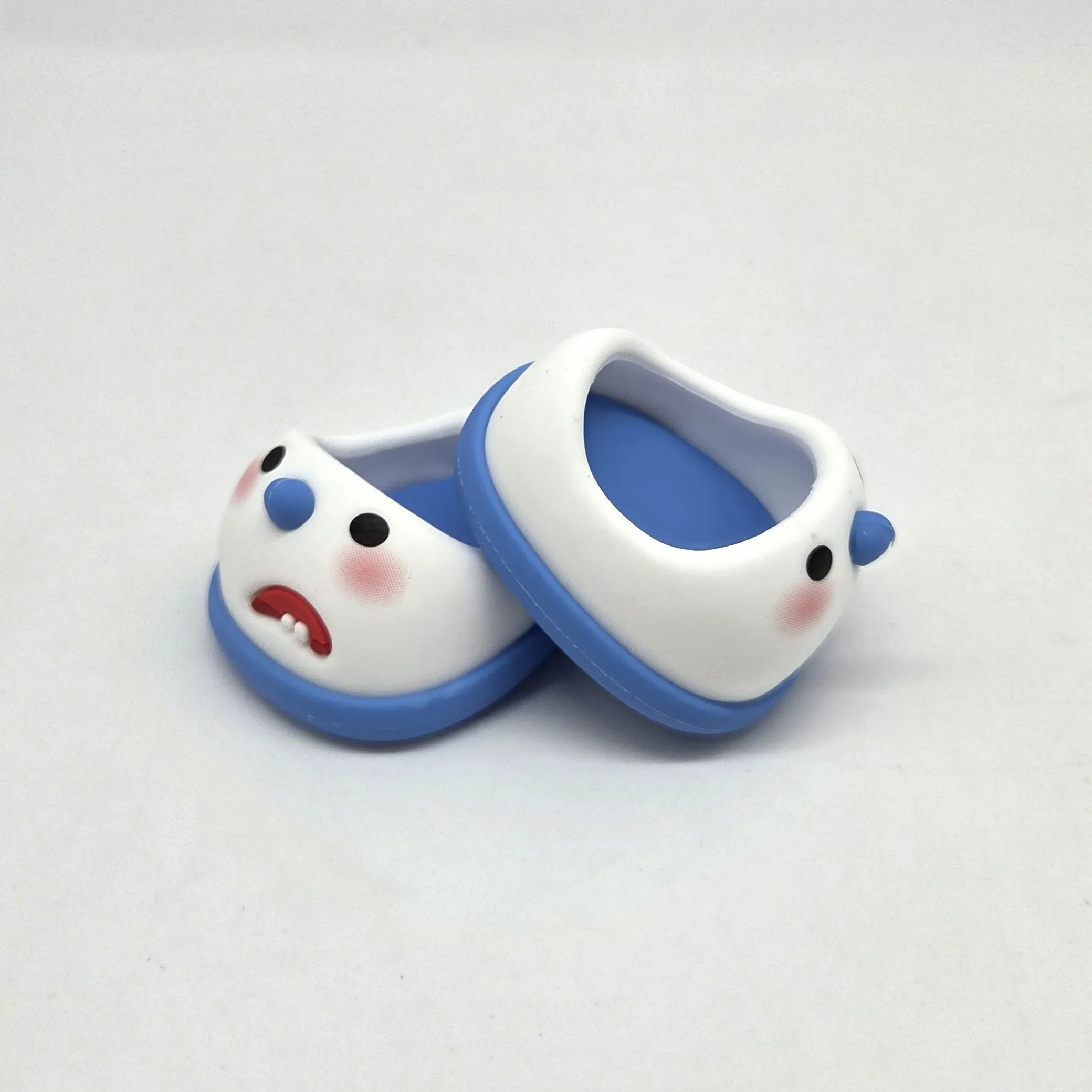 Туфли резиновые Снеговик 4,3см цв.синий (17) К-171 для кукол | 3