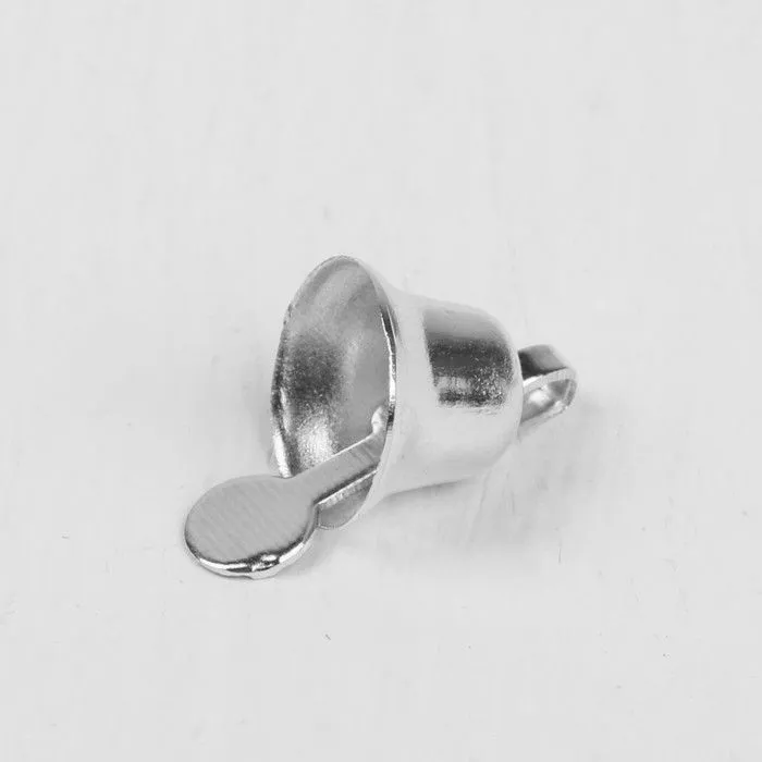 Колокольчик 0,8см цв.серебро 10шт. 3463728 для кукол | 1