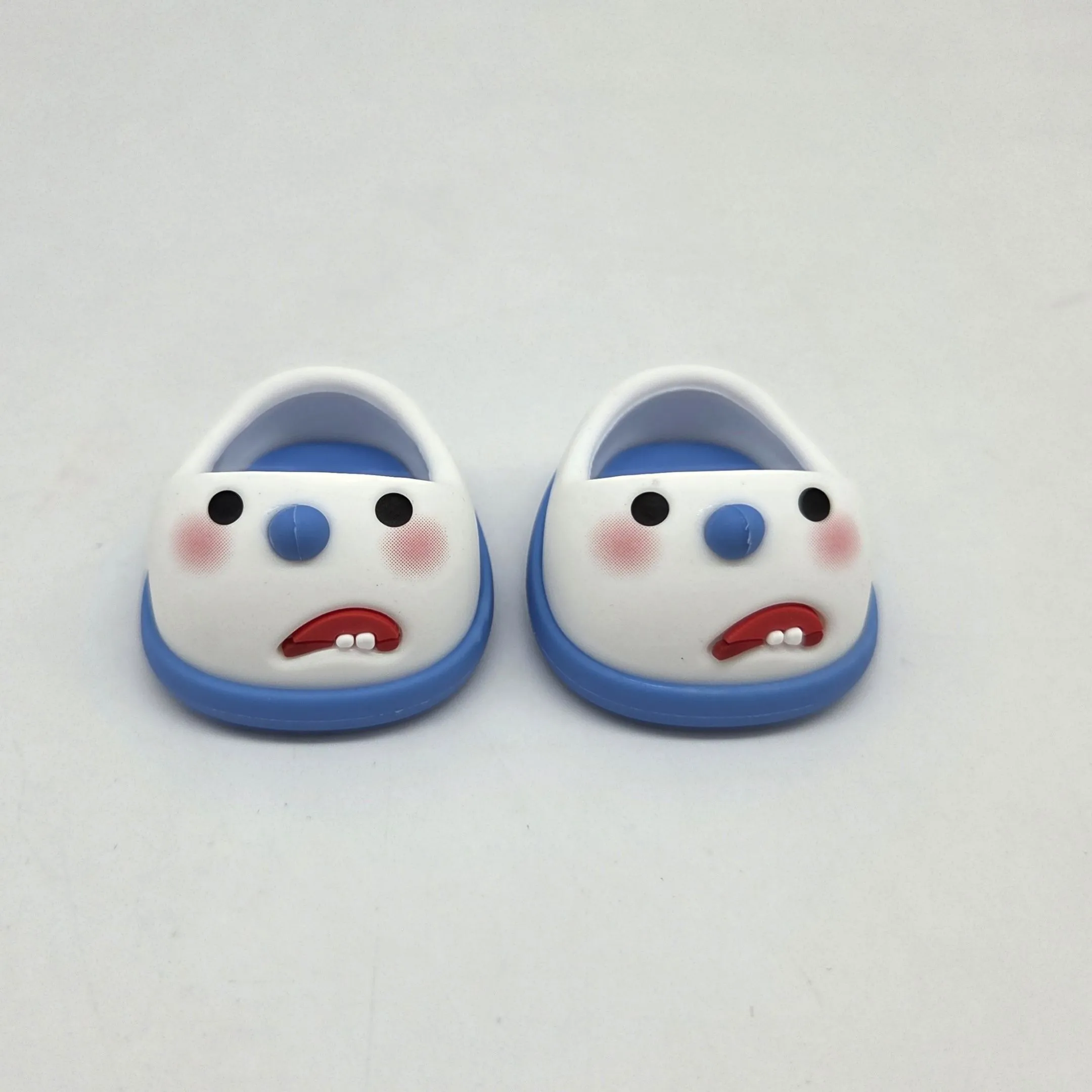 Туфли резиновые Снеговик 4,3см цв.синий (17) К-171 для кукол | 1