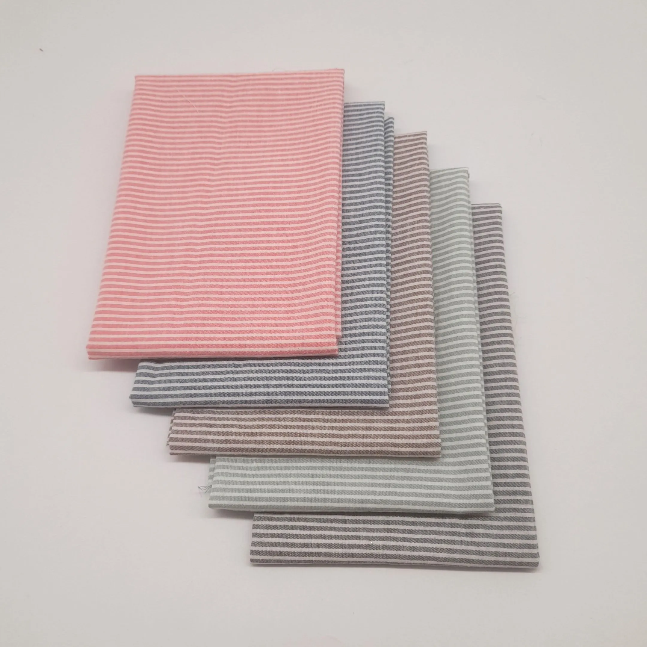 Набор ткани Варёный (стираный) хлопок Полоска (5 шт.) 28060 для кукол | 3