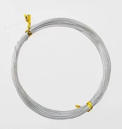 Проволока d=1 мм, 5 м, цвет серебристый для кукол | 1