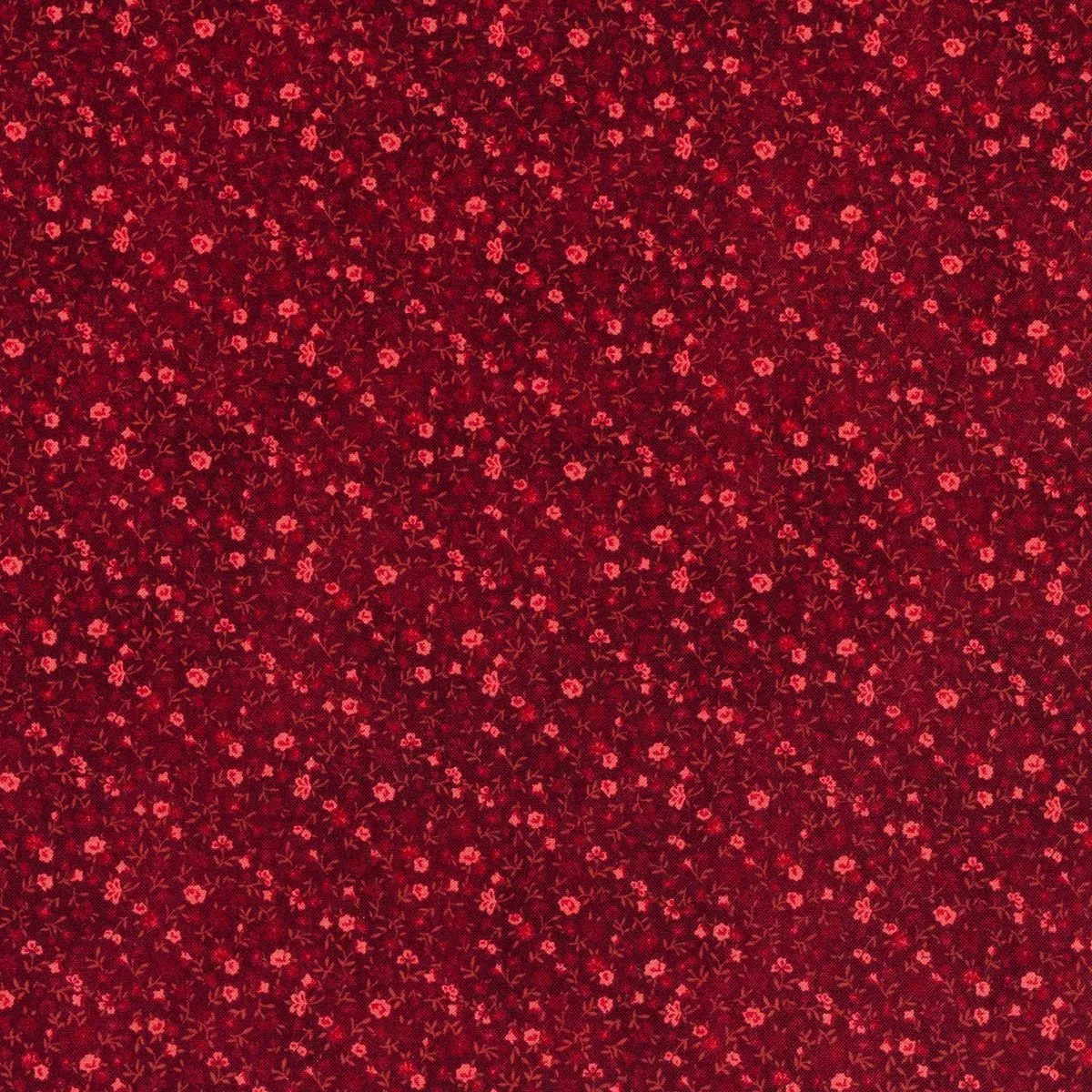 Ткань хлопковая 4517 цв.бордовый (406) 50*55см для кукол | 4