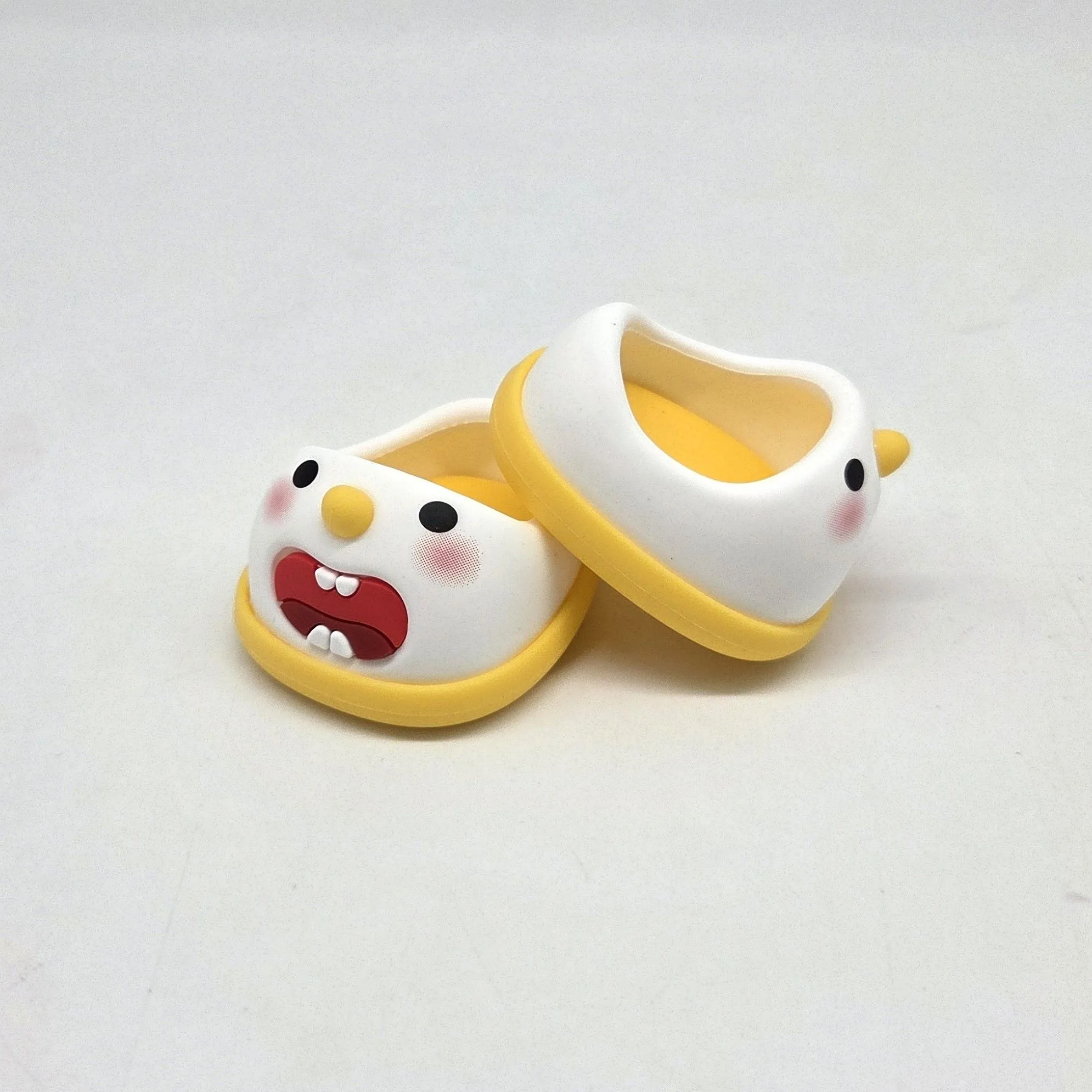 Туфли резиновые Снеговик 4,3см цв.жёлтый (18) К-171 для кукол | 4