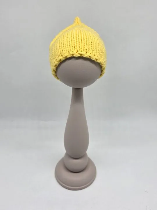 Шапочка-редиска ША-55 цв.лимон (01), обхват 27см для кукол