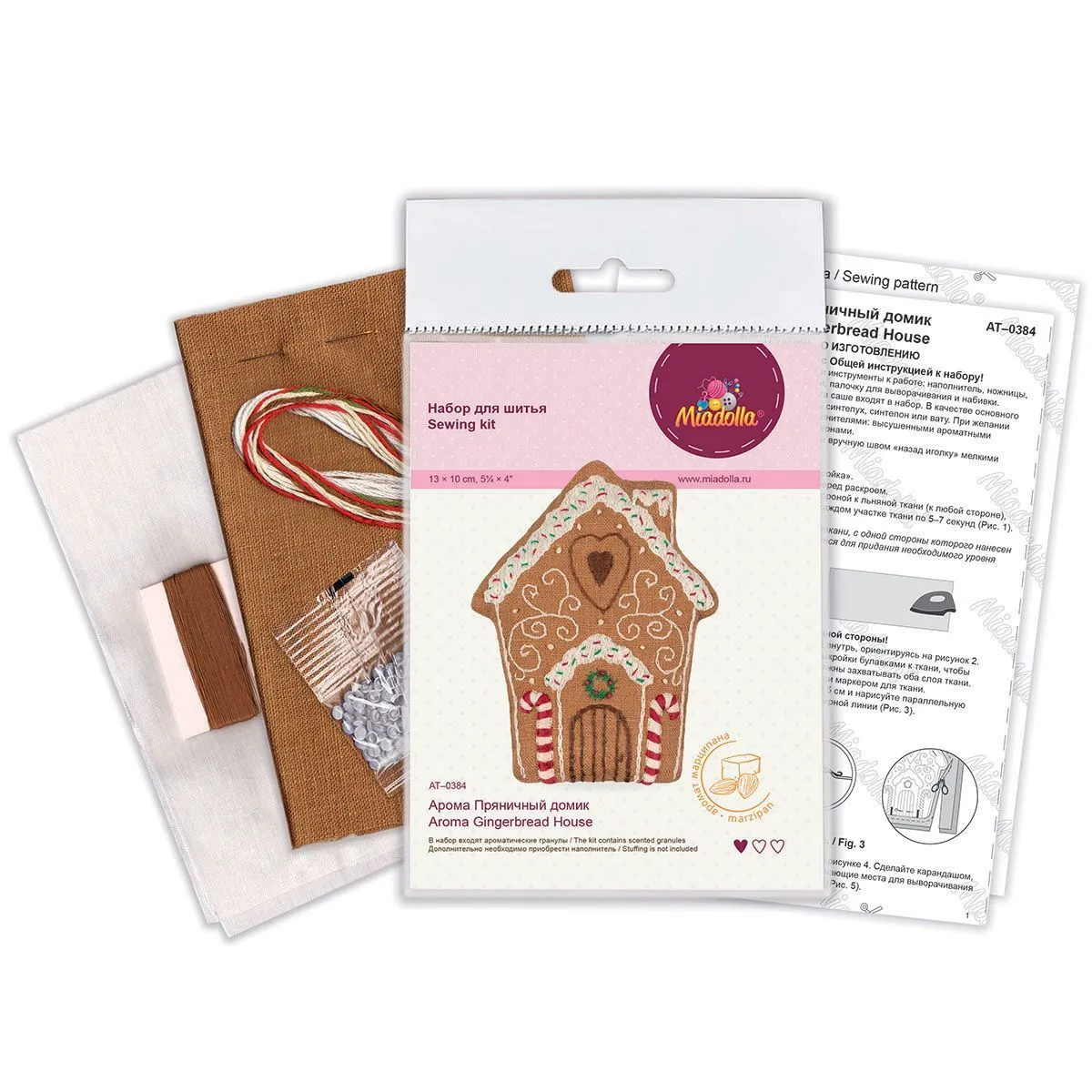 Набор для шитья "Miadolla" AT-0384 Арома Пряничный домик для кукол | 3