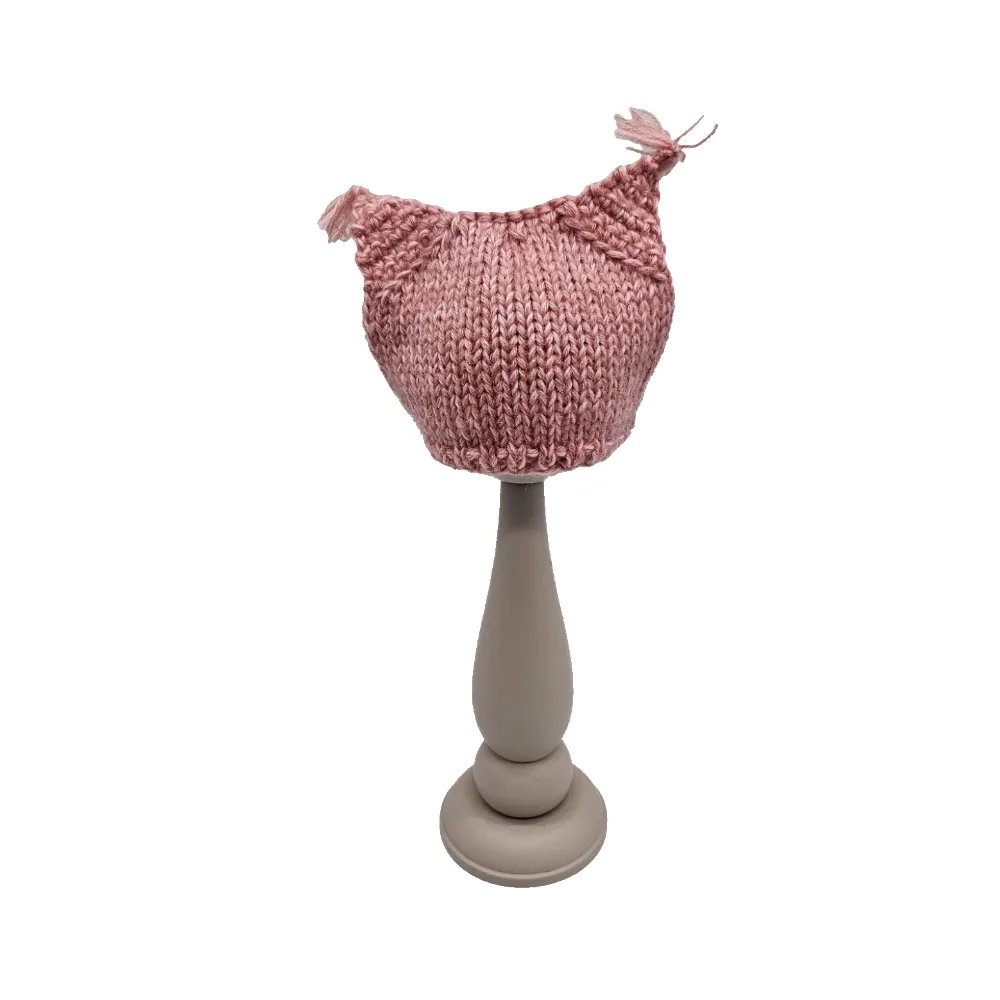 Шапочка-Сова ША-24 цв.розовый, обхват 27см для кукол | 3