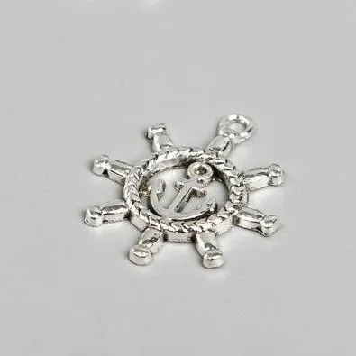 Подвеска Штурвал с якорем 2.3*2.3см 1409999 для кукол