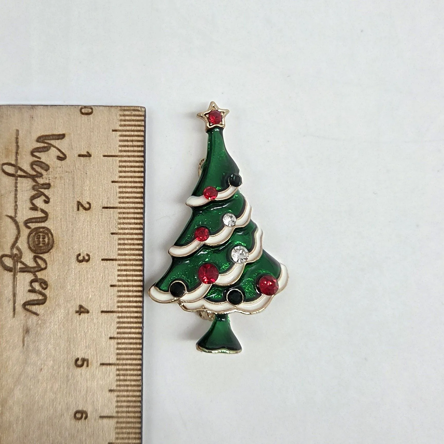 Брошь Ёлка 4,5*2,8см 27846 для кукол | 1