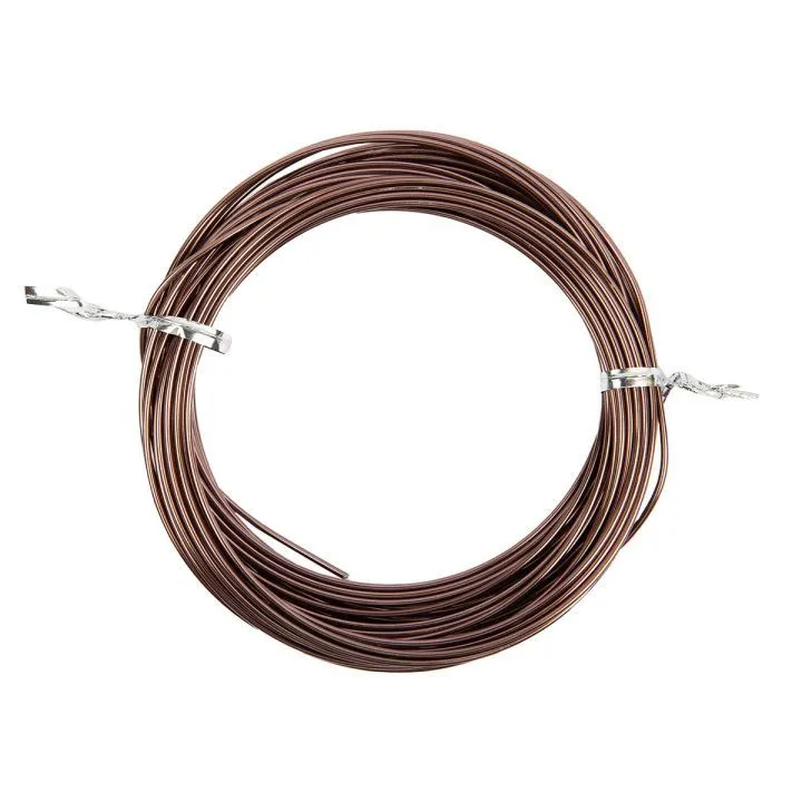 Проволока для плетения "Промысел" алюминий d=1,5мм 10м цв.№15 т.коричневый MM-003 для кукол