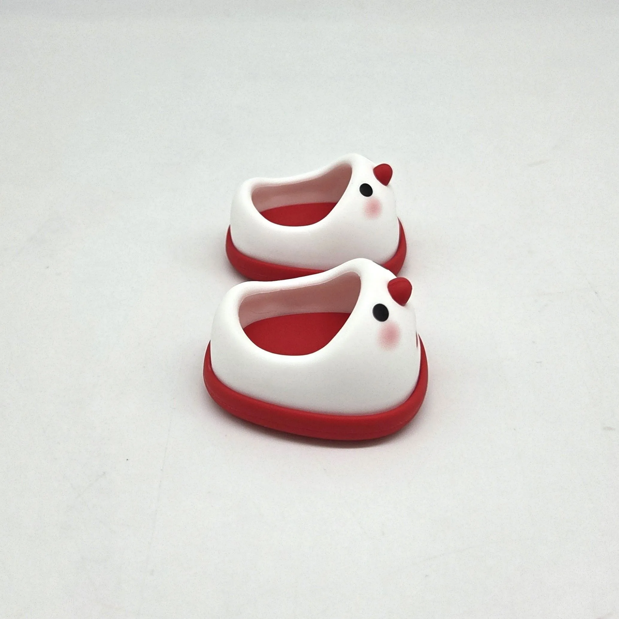 Туфли резиновые Снеговик 4,3см цв.красный (16) К-171 для кукол | 2