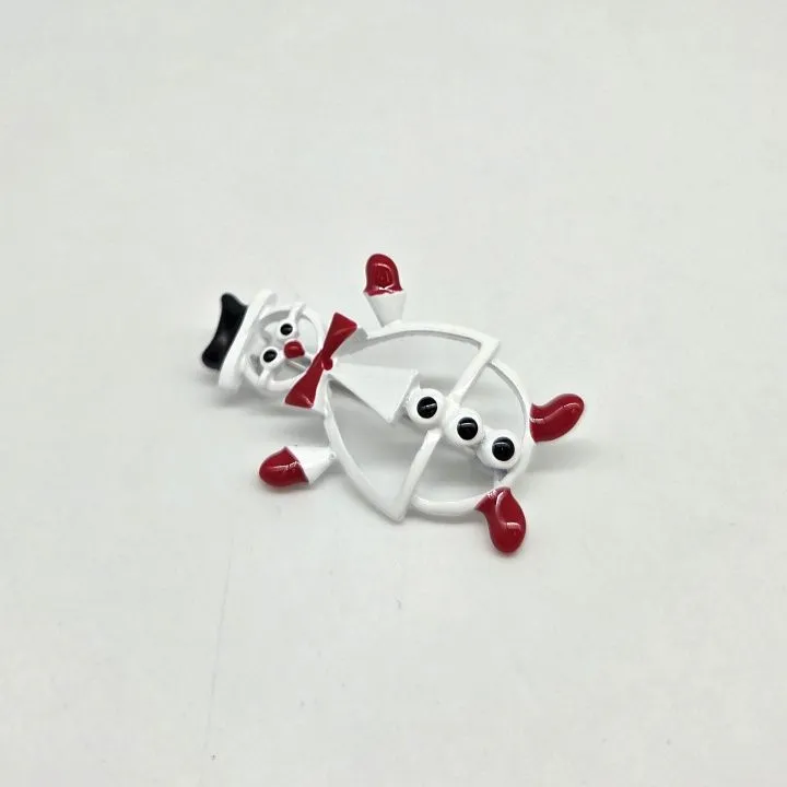 Брошь Снеговик 4,5*3см 27856 для кукол