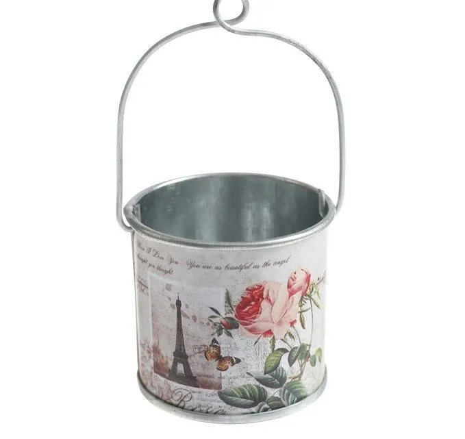 Ведерко малое "Париж" 5*5*5 см для кукол | 1