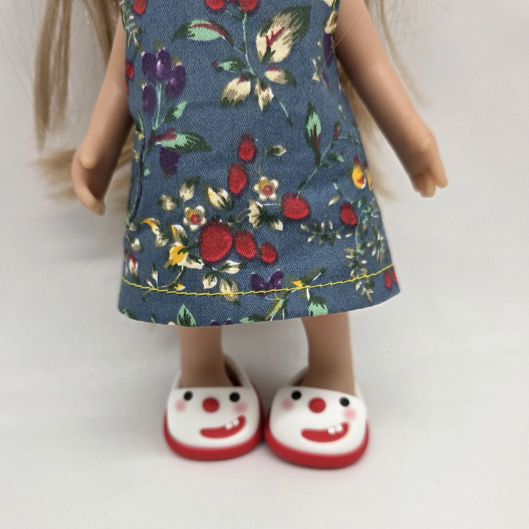 Туфли резиновые Снеговик 4,3см цв.красный (16) К-171 для кукол | 6