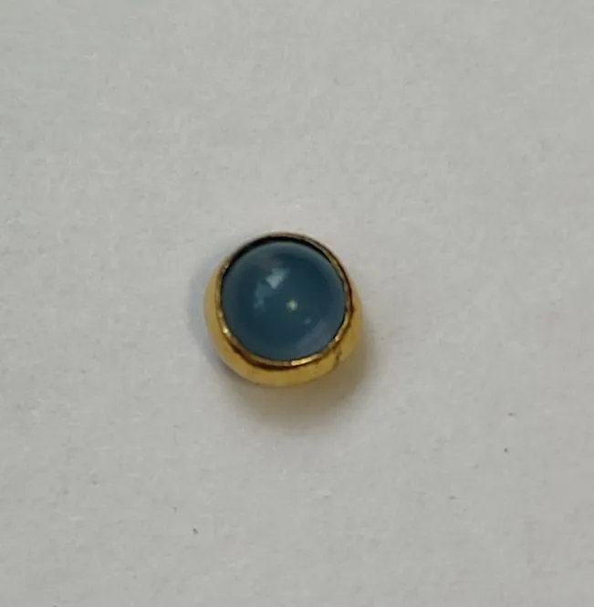 Пуговица П-06 5мм цв.морская волна (17) 1шт. для кукол | 1