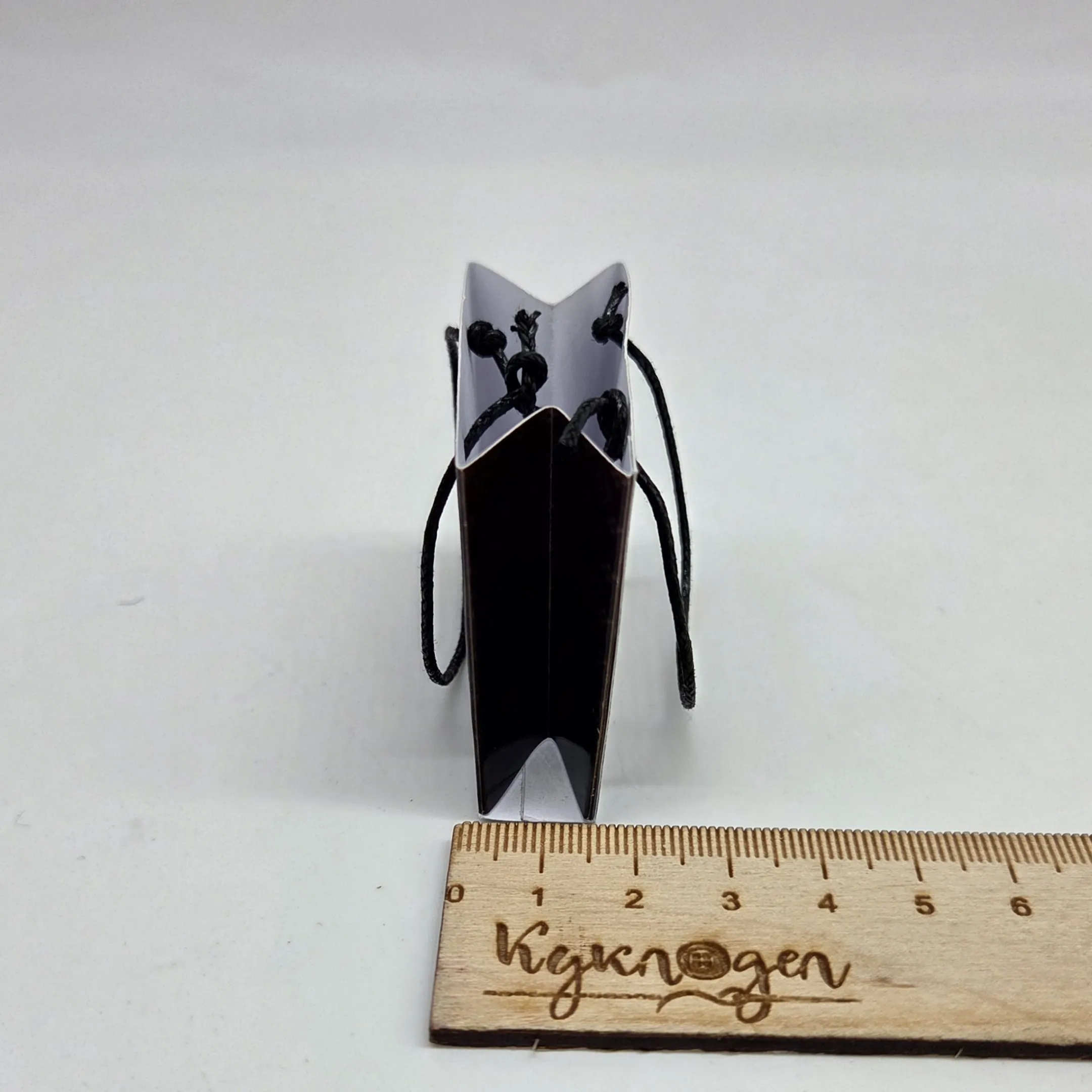 Миниатюрный пакет с логотипом LV цв.т.коричневый для кукол | 2