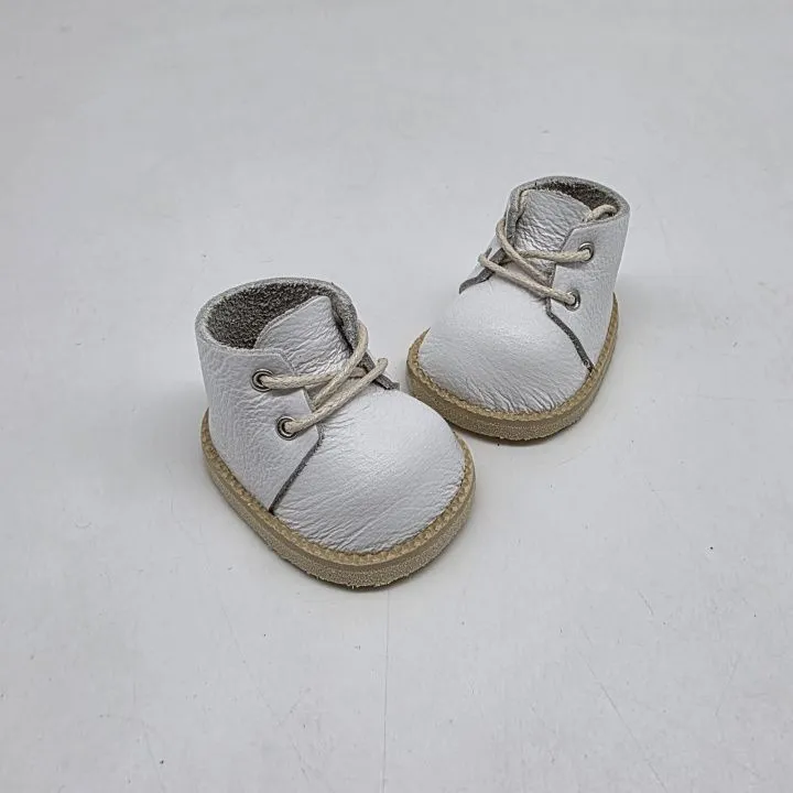 Ботиночки Б-180 натур.кожа цв.белый (01) 4,8см для кукол