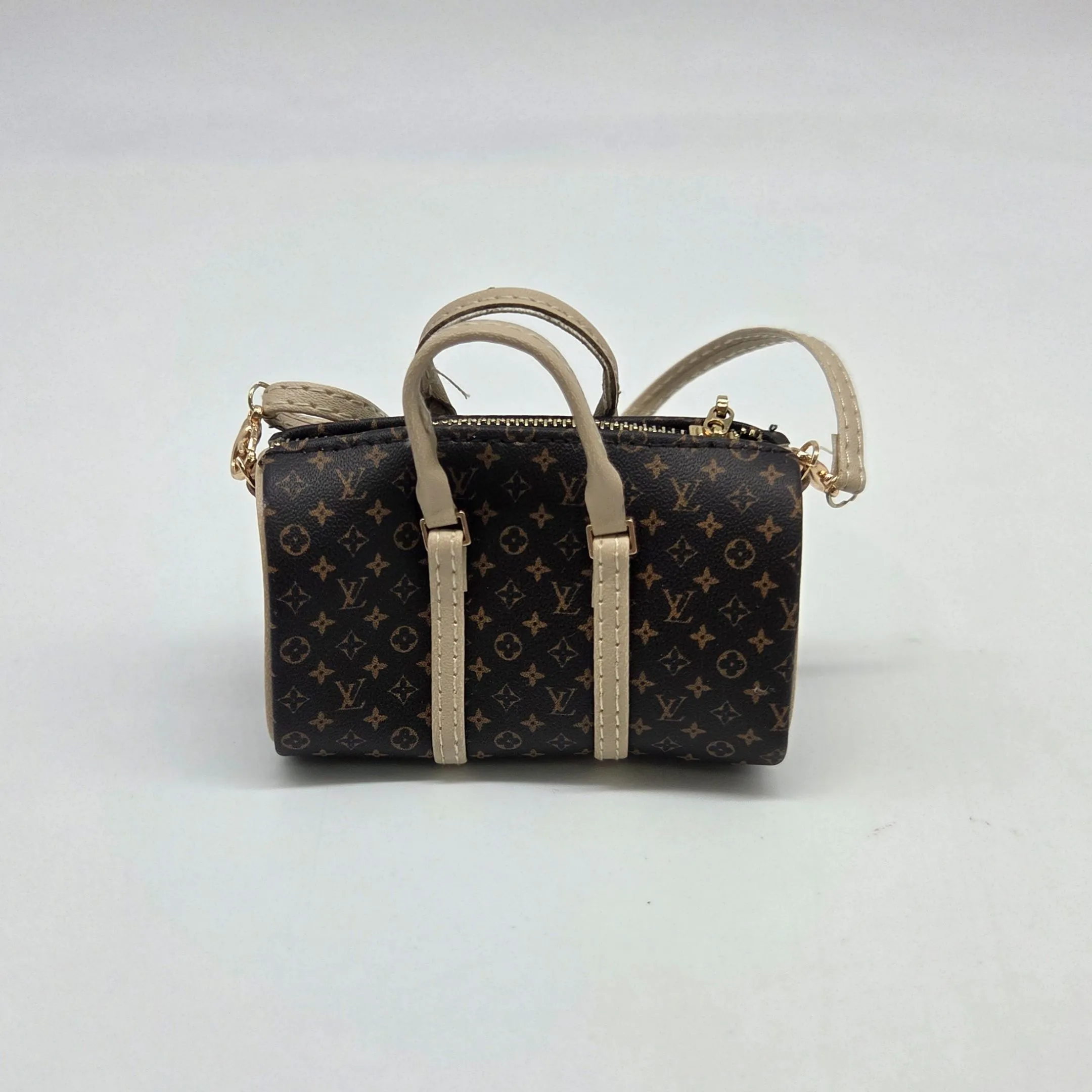 Сумка дорожная LV 6,5*3,5*2,8см цв.коричневый (01) С-148 для кукол | 5