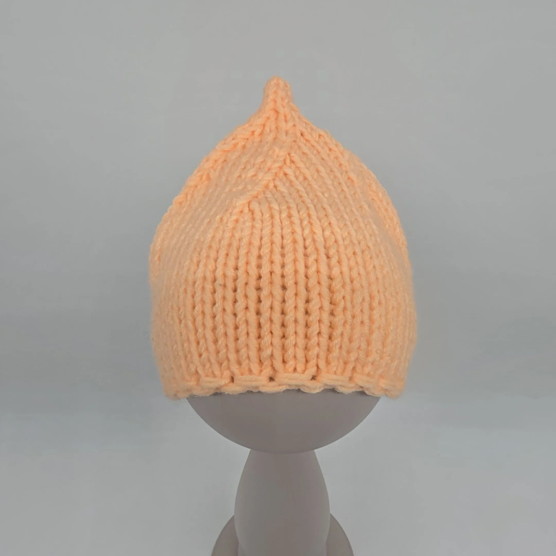 Шапочка-редиска ША-55 цв.персиковый (05), обхват 27см для кукол | 3