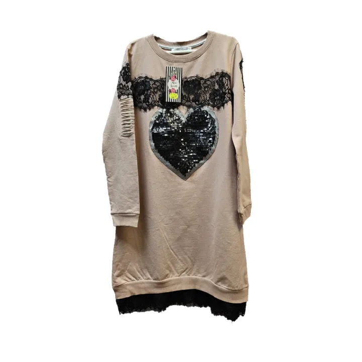 Платье трикотажное для девочки цв.розовый рост 164 ПЛ-69 брак для кукол