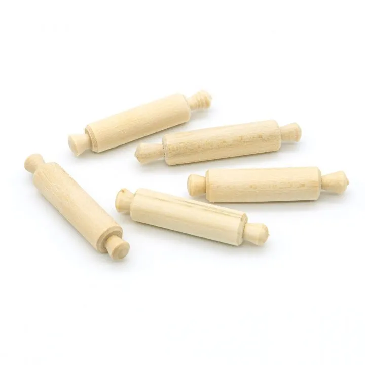 Скалка малая дерево 4,5*1,5см 1 шт. 557250 для кукол