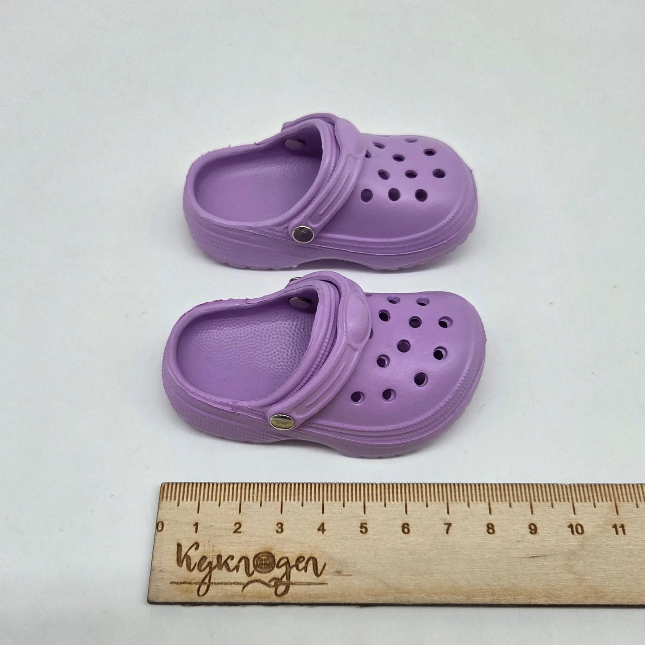 Кроксы 8,3см цв.сиреневый (12) К-187 для кукол | 2