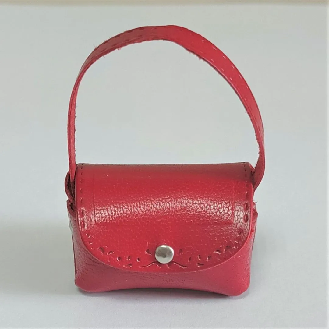 Сумочка С-53 натур.кожа цв.красный 4*3*2см для кукол | 1