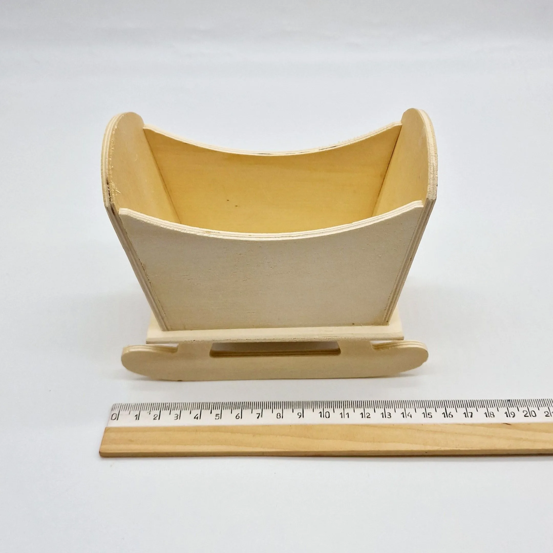 Колыбель заготовка для декорирования дерево 13*15*8см SC-001 для кукол | 1