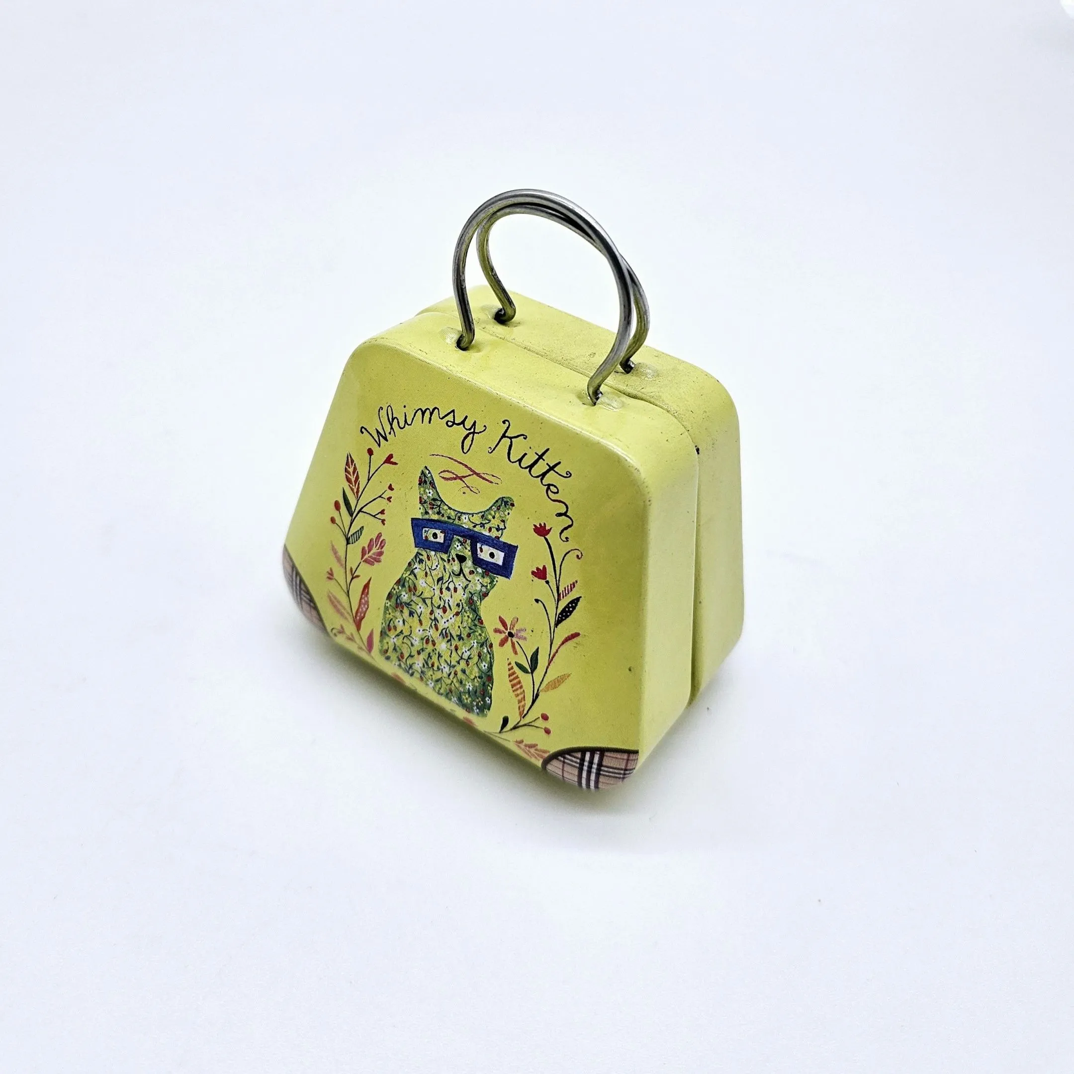 Металлическая сумочка для кукол С-78 котик в очках для кукол | 1