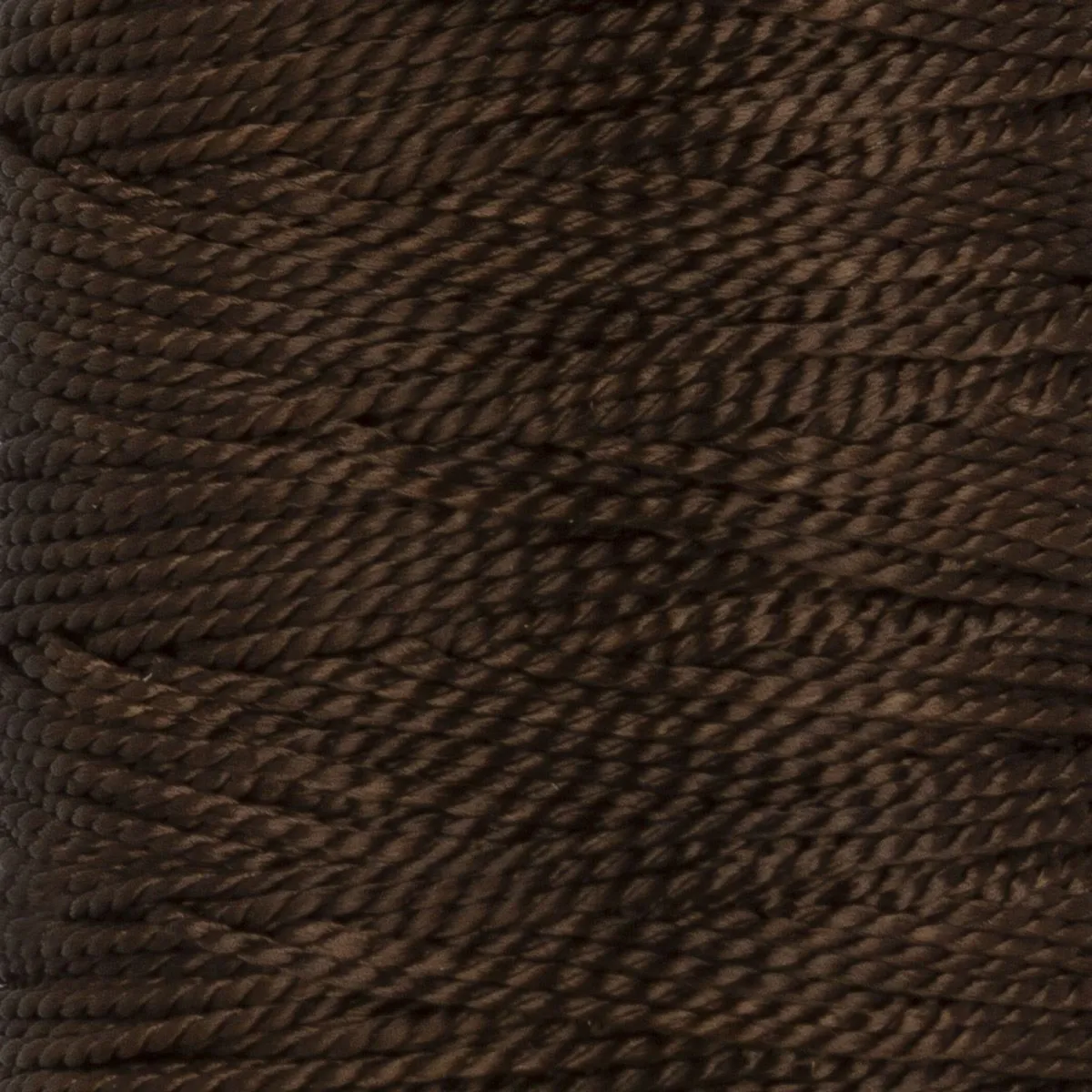 Швейные нитки (полиэстер) 1000D/3 "Micron" 183м цв.495 т.коричневый для кукол | 1