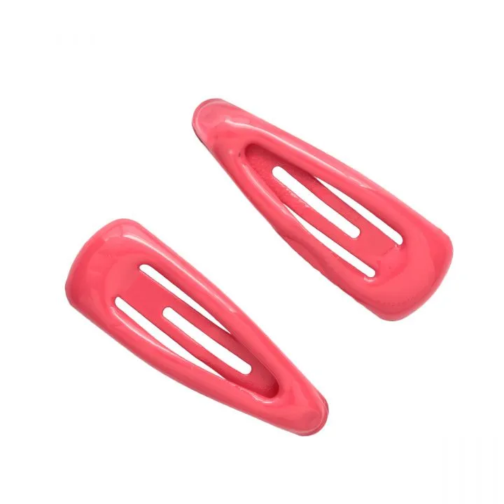 Заколка мини металл 9*25мм 2шт. цв.красный 28807 для кукол