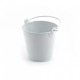 Ведерко 8*7*5,5см цв.белый 0319-3 для кукол