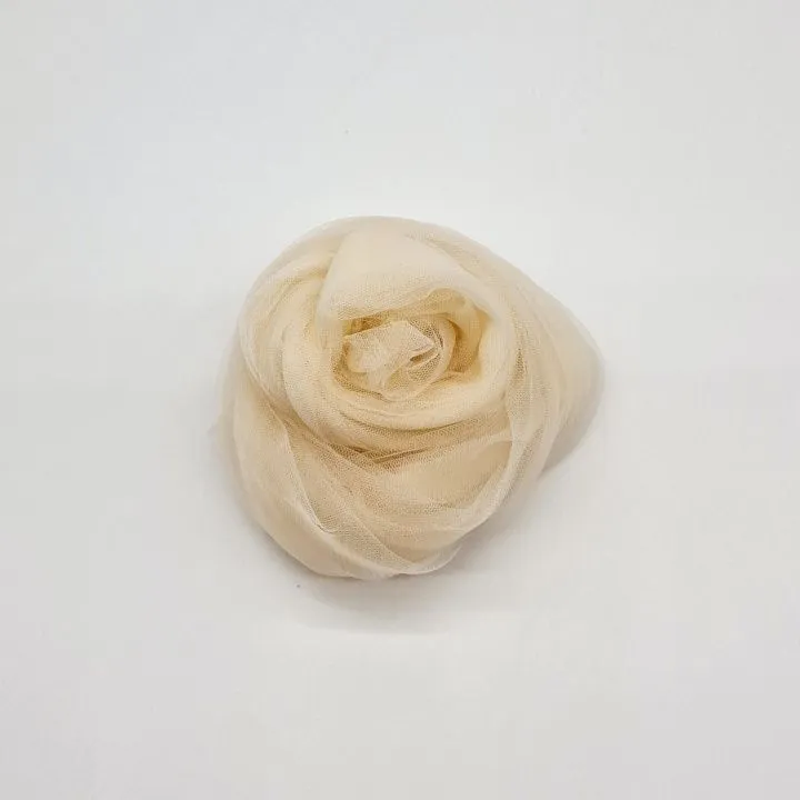 Фатин мягкий цв.Кремовый (8003) 100*100см для кукол