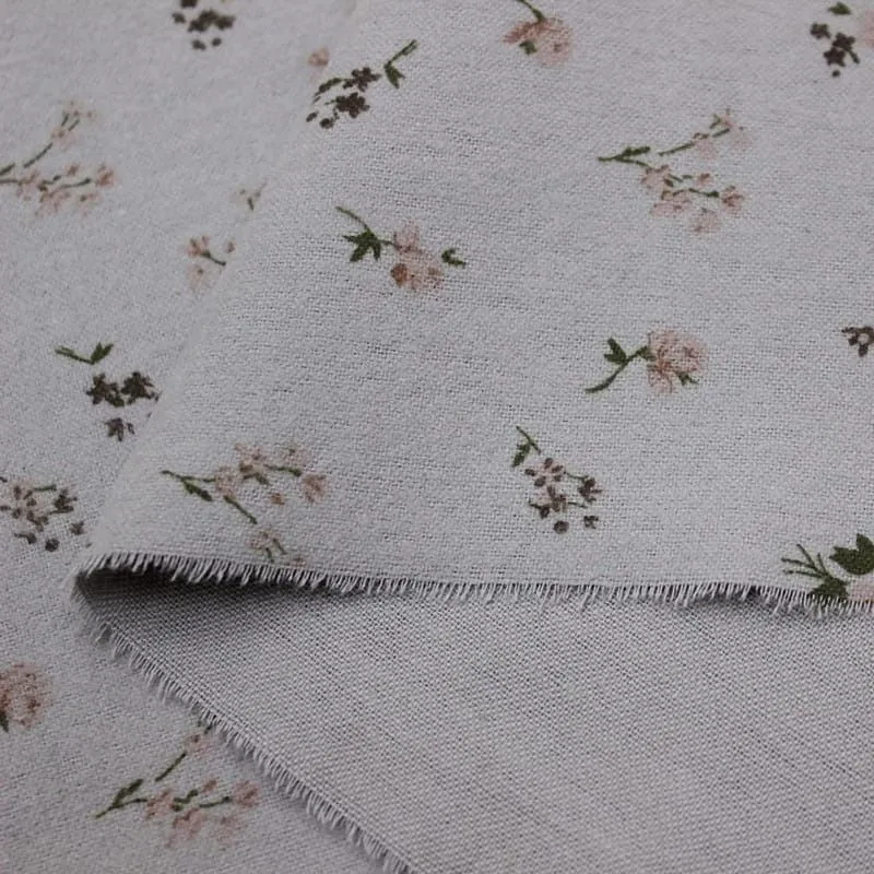 Теплый хлопок Букетики цв.серый 45*50cм 27994 для кукол | 1