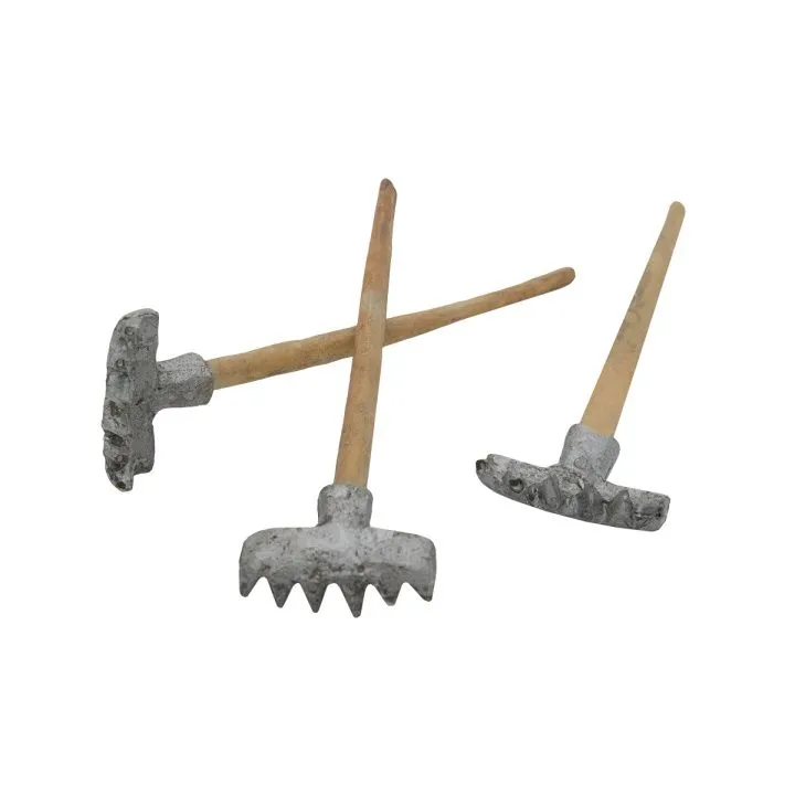 Набор граблей 3шт.  2,8*9,3см 7717657 для кукол