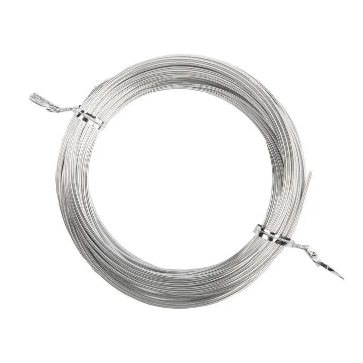 Проволока для плетения "Промысел" алюминий d=1,5мм 10м цв.№01 под серебро MM-003 для кукол