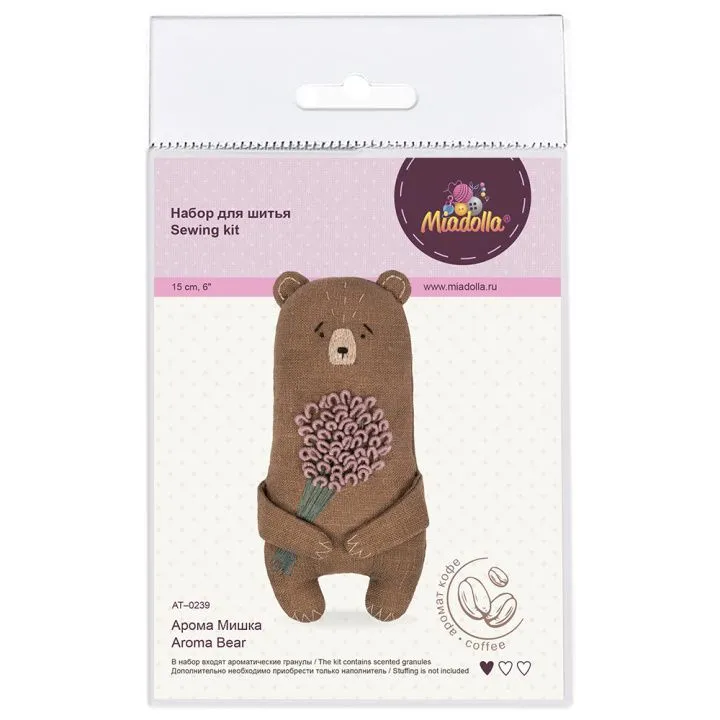 Набор для шитья "Miadolla" AT-0239 Арома Мишка для кукол