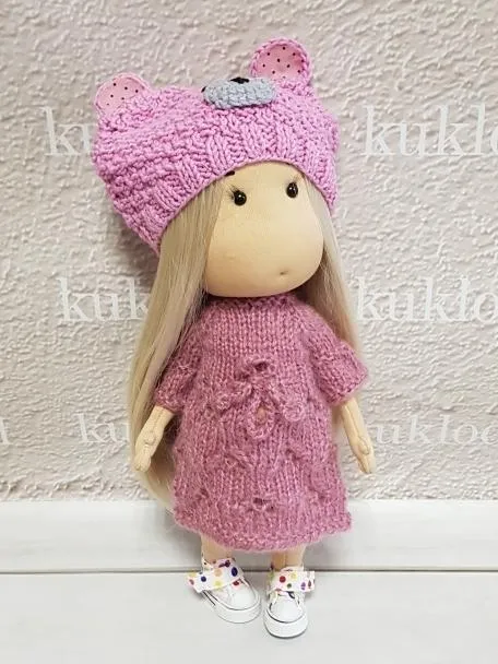 Мишутка Ш-42  фуксия 25 см для кукол | 1