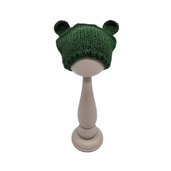 Шапочка ША-40 цв.т.зелёный, обхват 27см для кукол