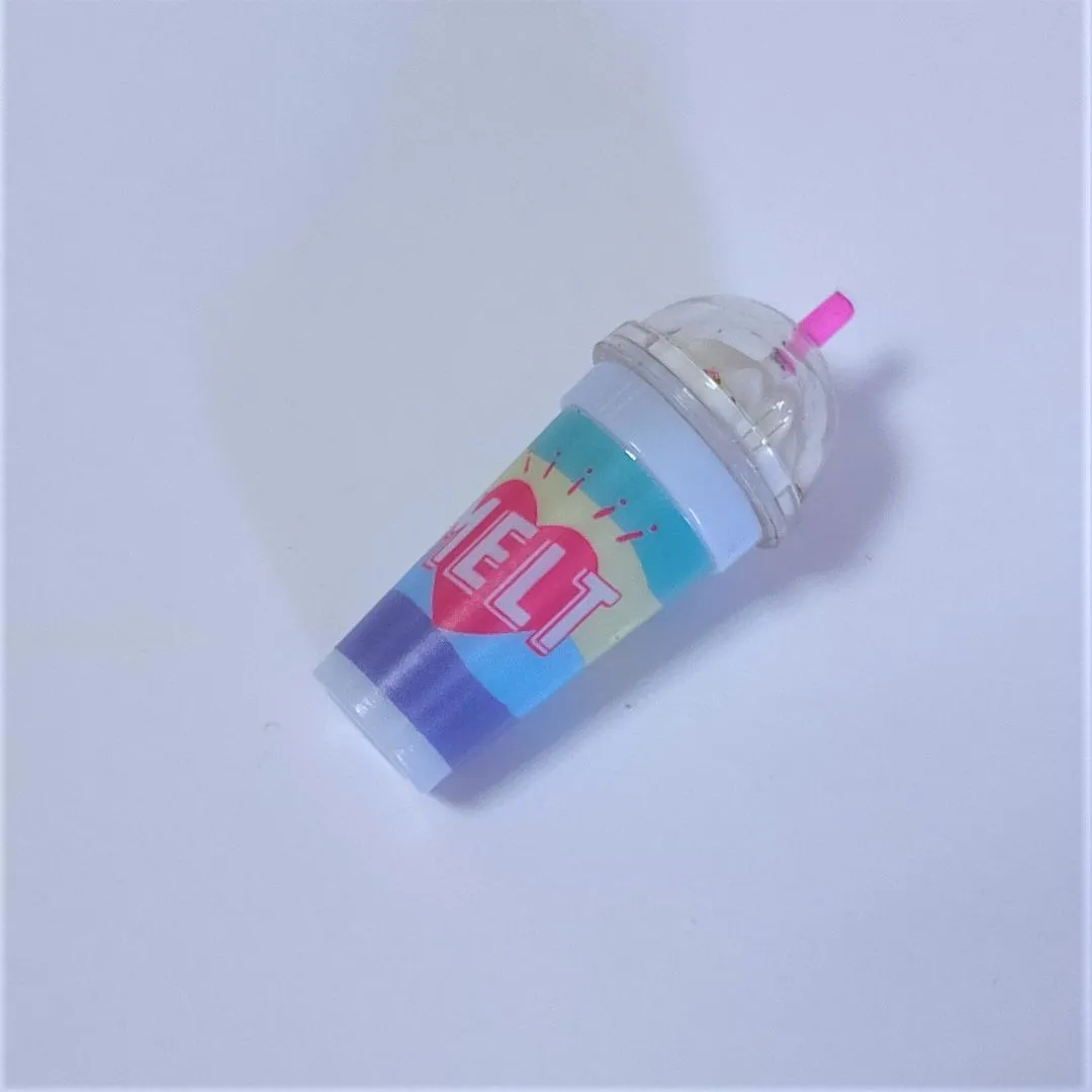 Миниатюра Коктейль Melt 4,2*1,7см цв.голубой К-09 для кукол | 1