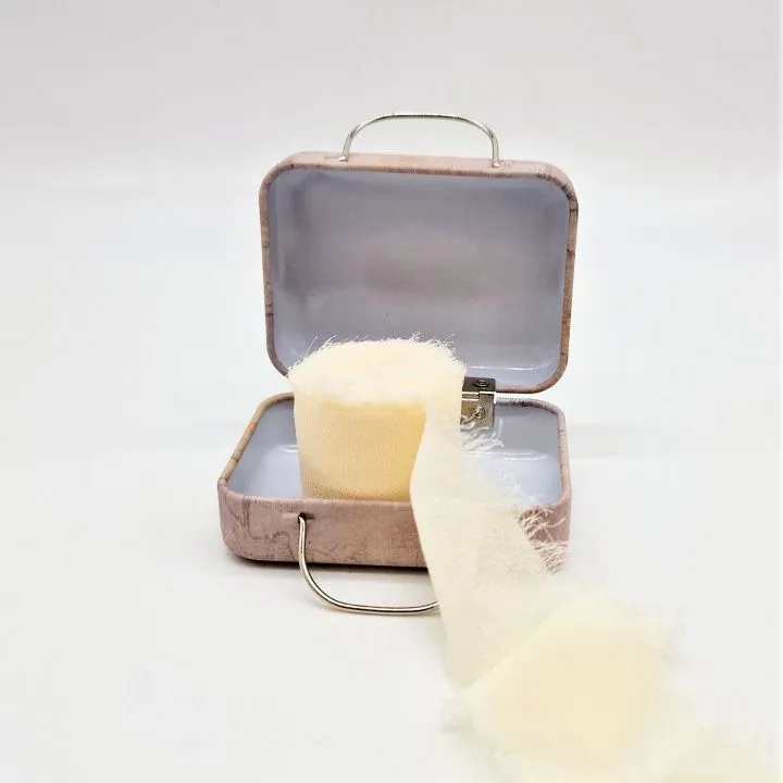 Тесьма шелковая матовая для Тедди 4см 5метров цв.кремовый ТД-145 для кукол