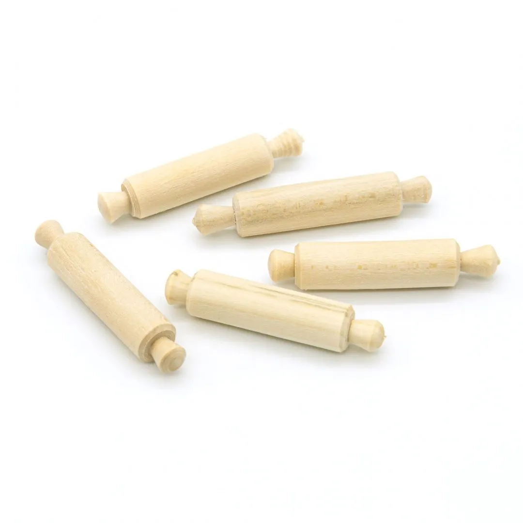 Скалка малая дерево 4,5*1,5см 1 шт. 557250 для кукол | 1