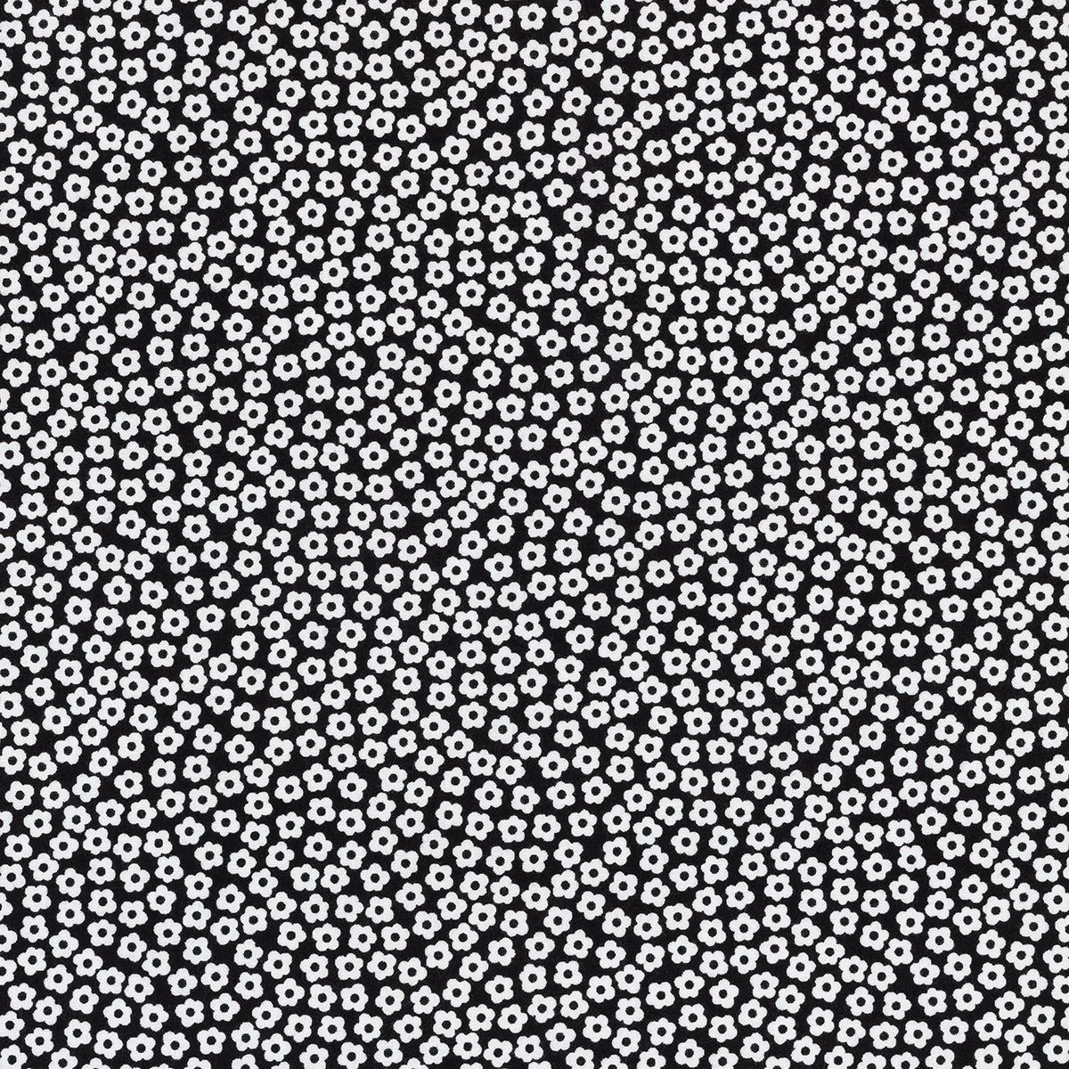 Ткань хлопковая 4517 цв.чёрный (901) 50*55см для кукол | 4