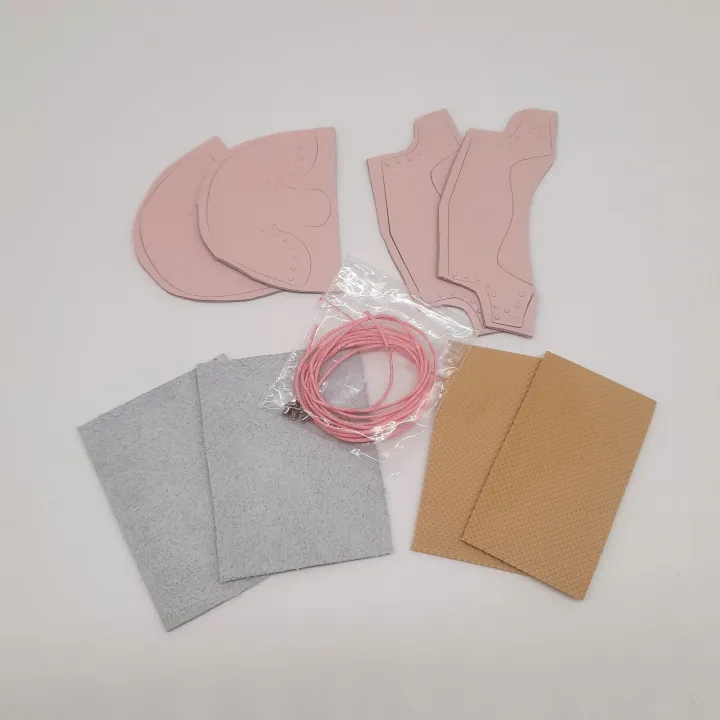 Набор для создания Ботиночек 4,5см цв.пудра НБ-002 для кукол